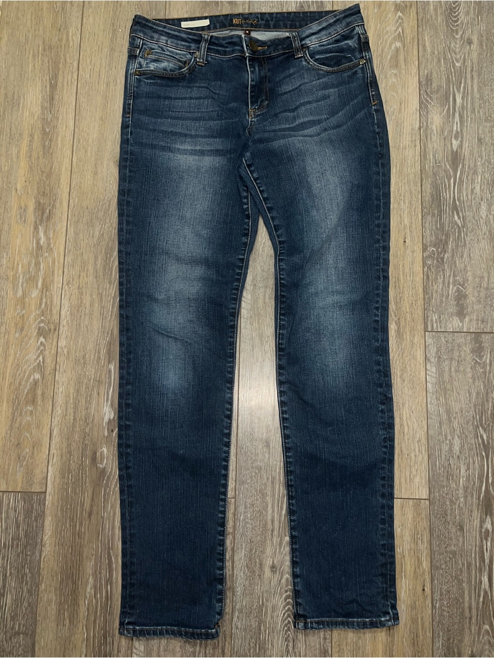 Kut from the Kloth Diana Dark Blue Slim Straight Jeans size 8